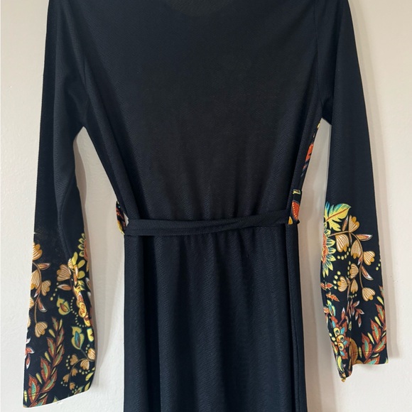 Modanisa Boho Floral Black Maxi S - Picture 6 of 6